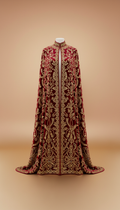 Gold Embellished Evening Cape