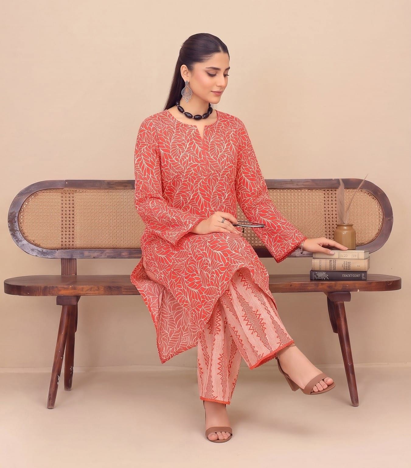 Coral Leaf - Printed Co-Ord Set