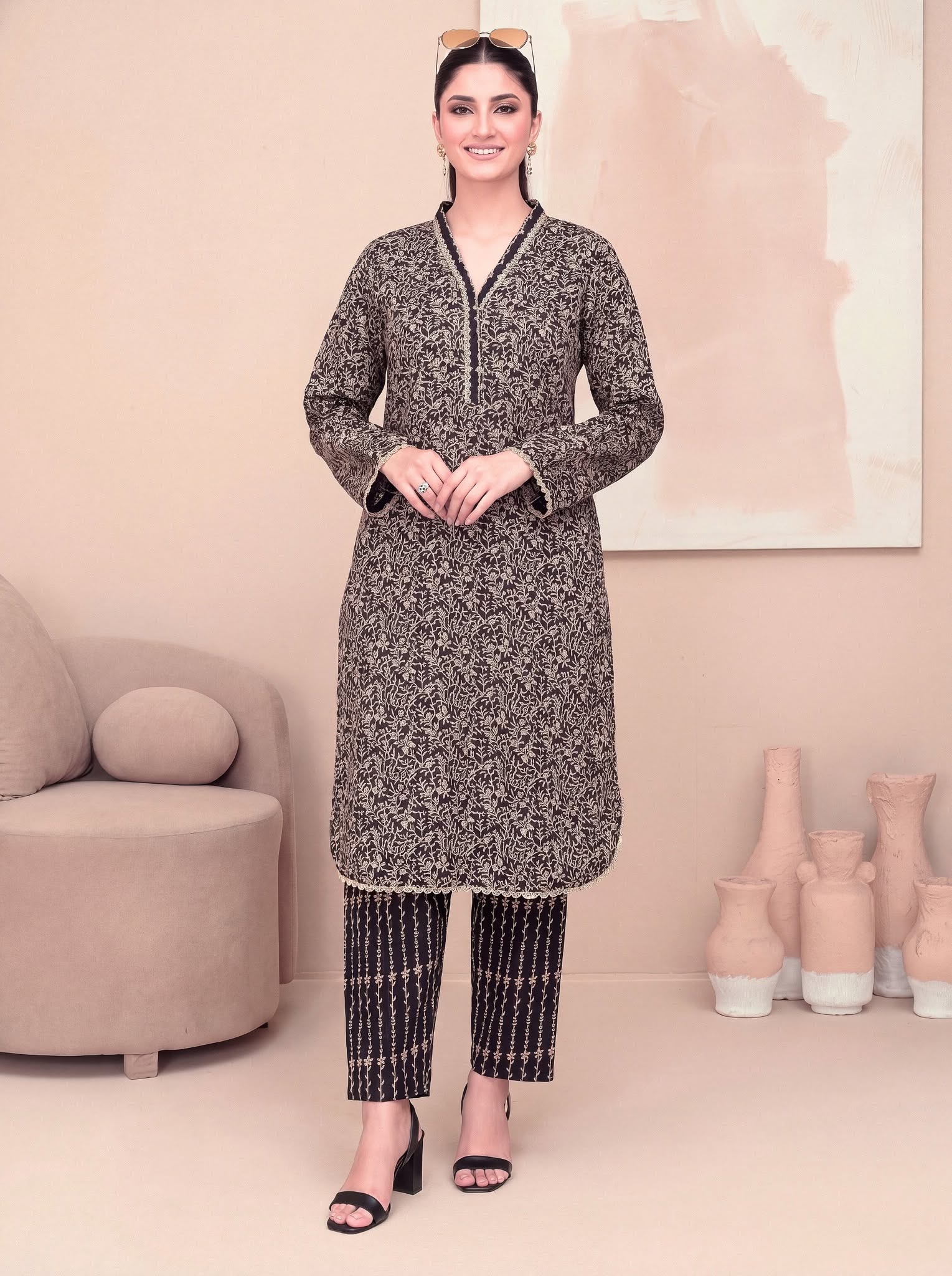 Midnight Flora - Printed Co-Ord set